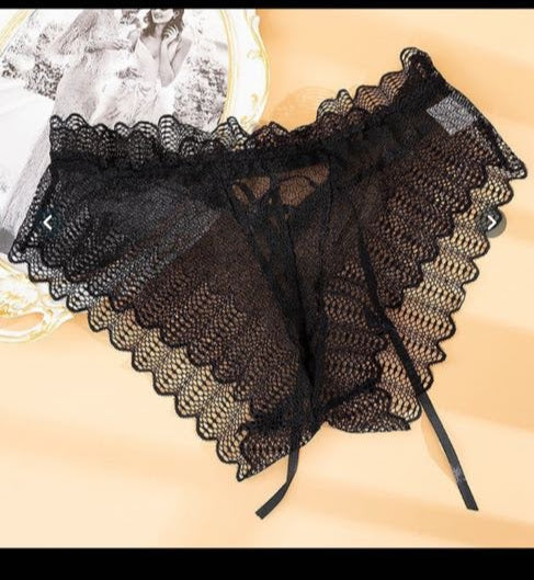1 pc Lingerie lace Bandage Panties Women Solid Color Briefs Underpants Sleepwear