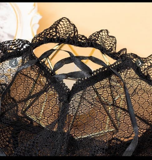 1 pc Lingerie lace Bandage Panties Women Solid Color Briefs Underpants Sleepwear